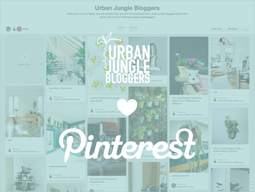 Urban Jungle Bloggers love Pinterest