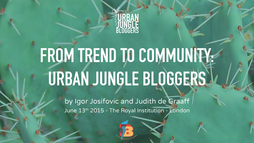 Urban Jungle Bloggers green gift for Blogtacular attendees