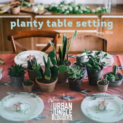 Urban Jungle Bloggers in May: Planty Table Setting