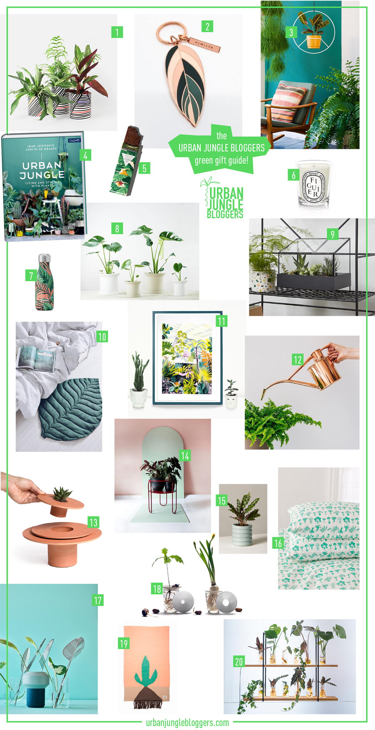 Urban Jungle Bloggers Green Gift Guide 2018 #urbanjunglebloggers #giftguide