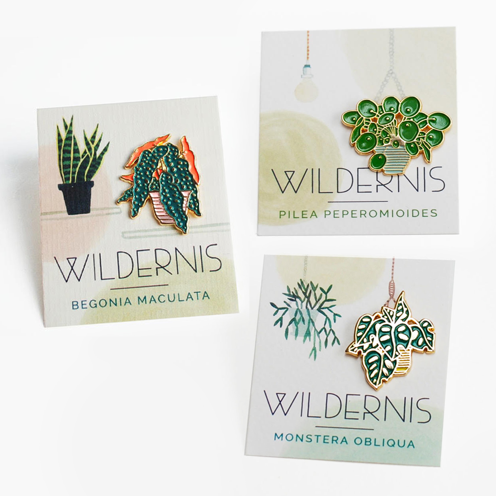 Urban Jungle Bloggers - Green Gift Guide 2019 - Wildernis Amsterdam pins #urbanjunglebloggers