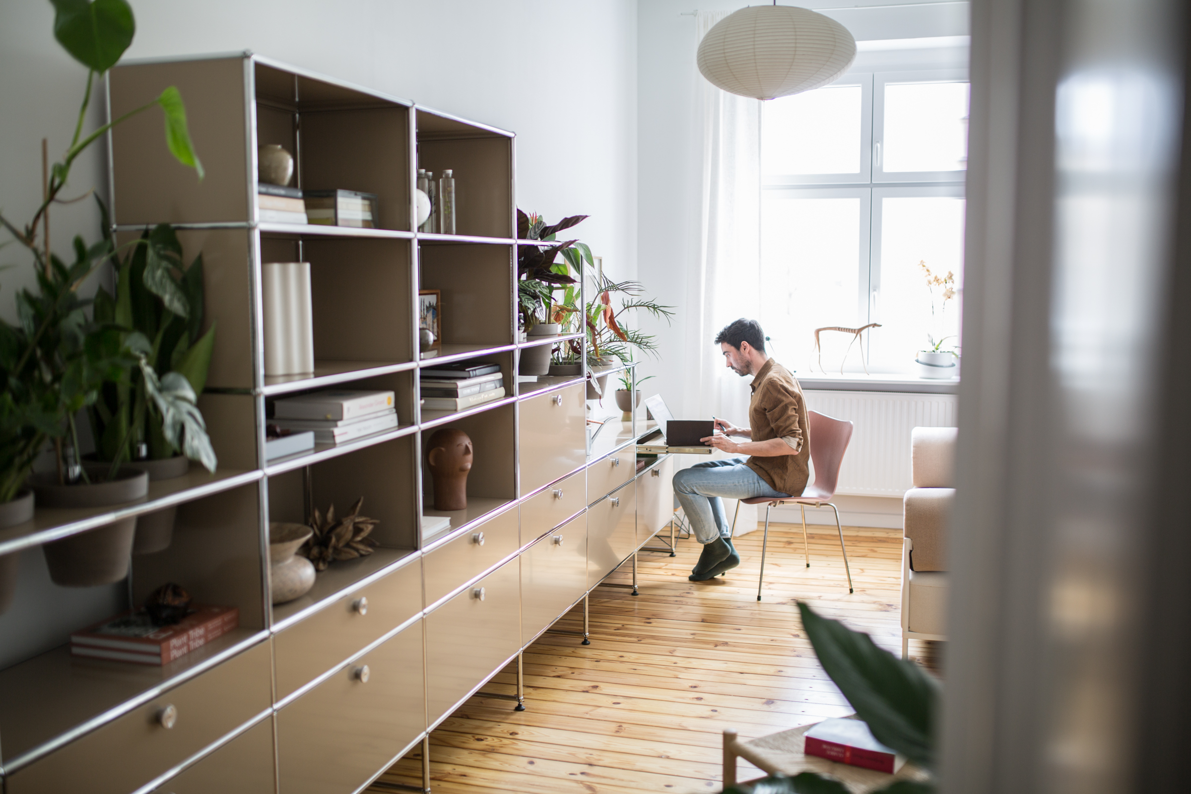 USM Haller, World of Plants, Home Story, Berlin, plant shelves